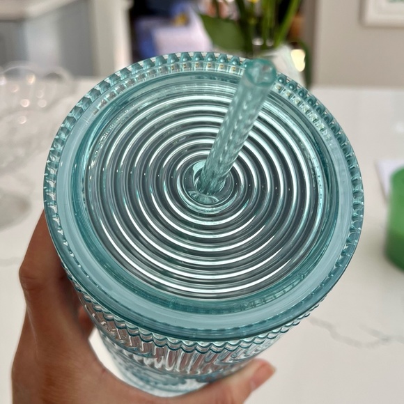 Starbucks 2022 Spring Mermaid Iridescent Holographic Wave  - Plastic Cold Cup - - Picture 6 of 7